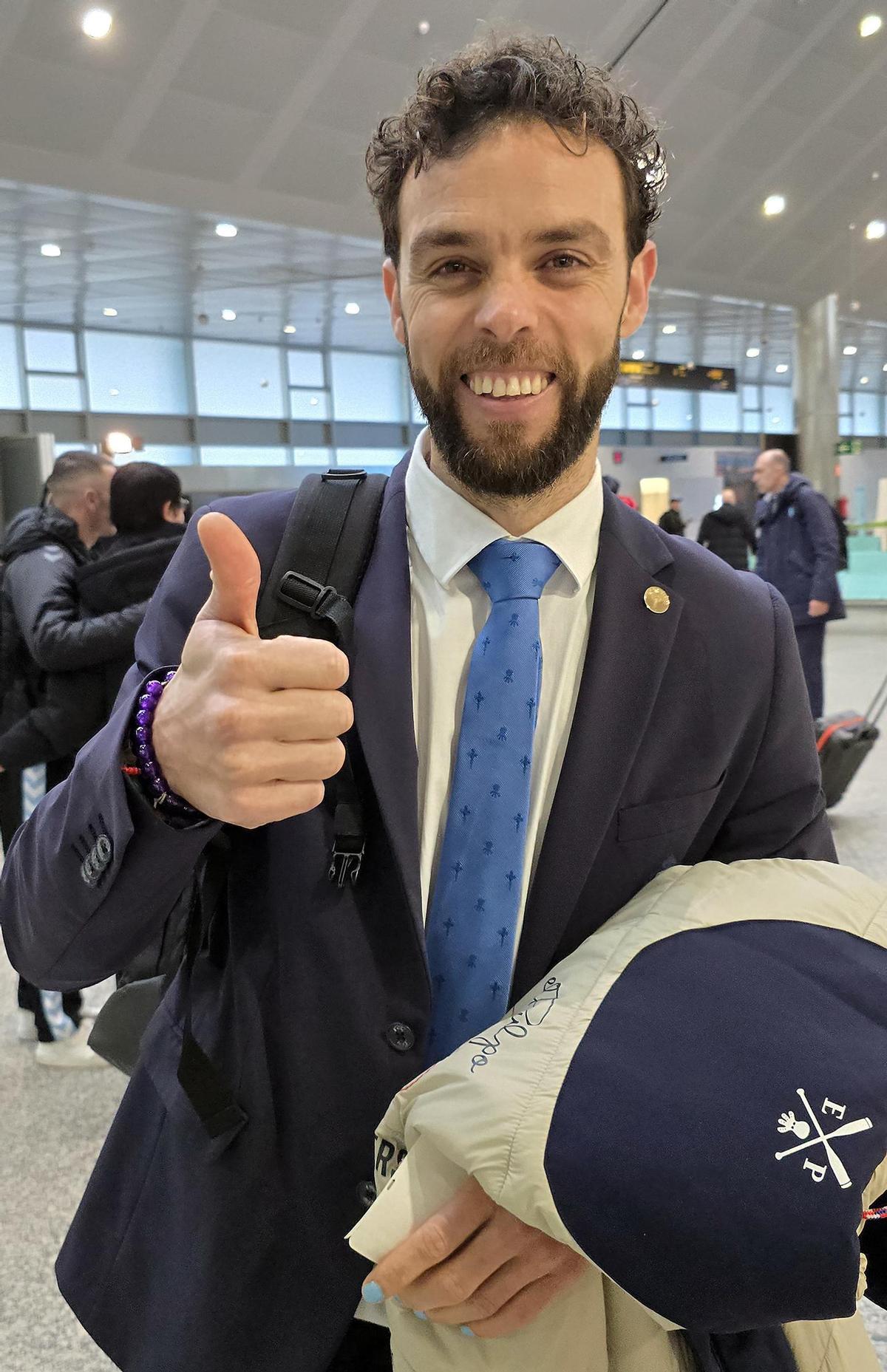 La expedición del Celta pone rumbo a Belgrado desde el aeropuerto de Vigo La expedición del Celta pone rumbo a Belgrado desde el aeropuerto de Vigo
