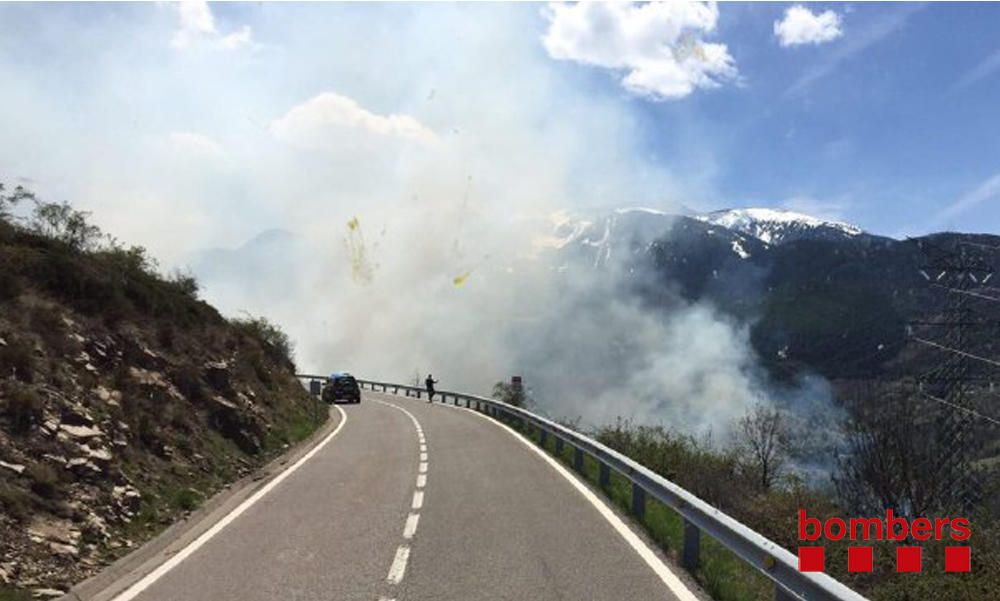 Incendi forestal a la Collada de Toses