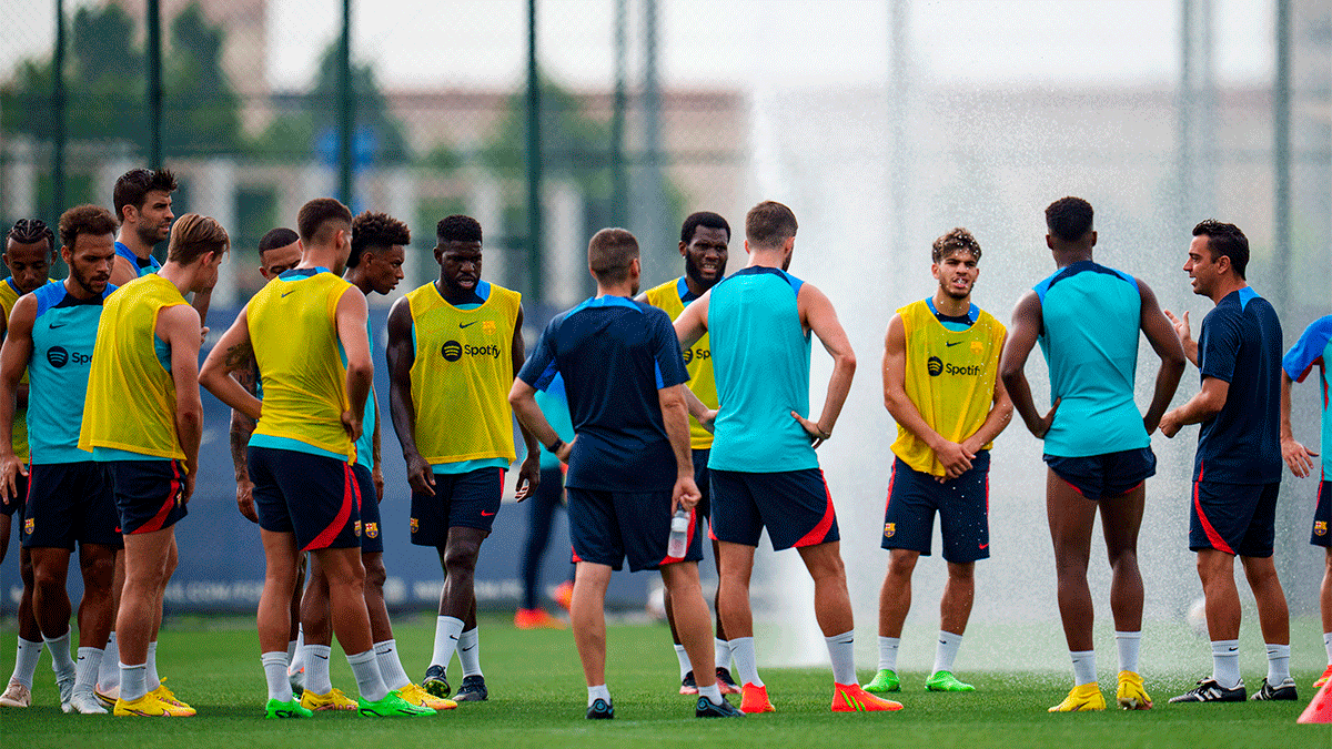 Así ha sido el entrenamiento del Barça tras el empate sin goles ante el Rayo Vallecano