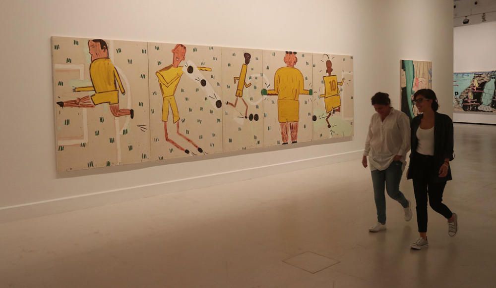 'Hullo, hullo...', primera muestra de Wylie en un museo español, permanecerá instalada en el CAC Málaga hasta el 9 de septiembre y cuenta con veintinueve obras creadas desde 1992 hasta la actualidad