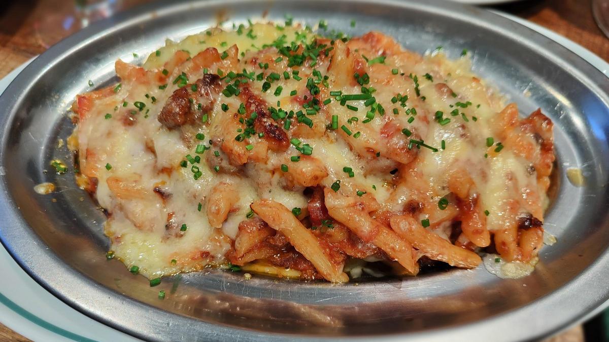 Los macarrones de la Fonda de Pirenaicas.