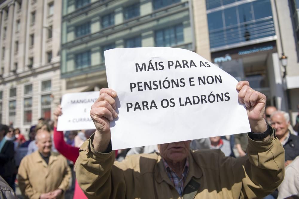 Manifestación de pensionistas en A Coruña