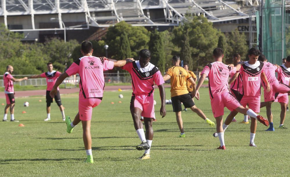 Primer entrenamiento de Lluís Planagumà