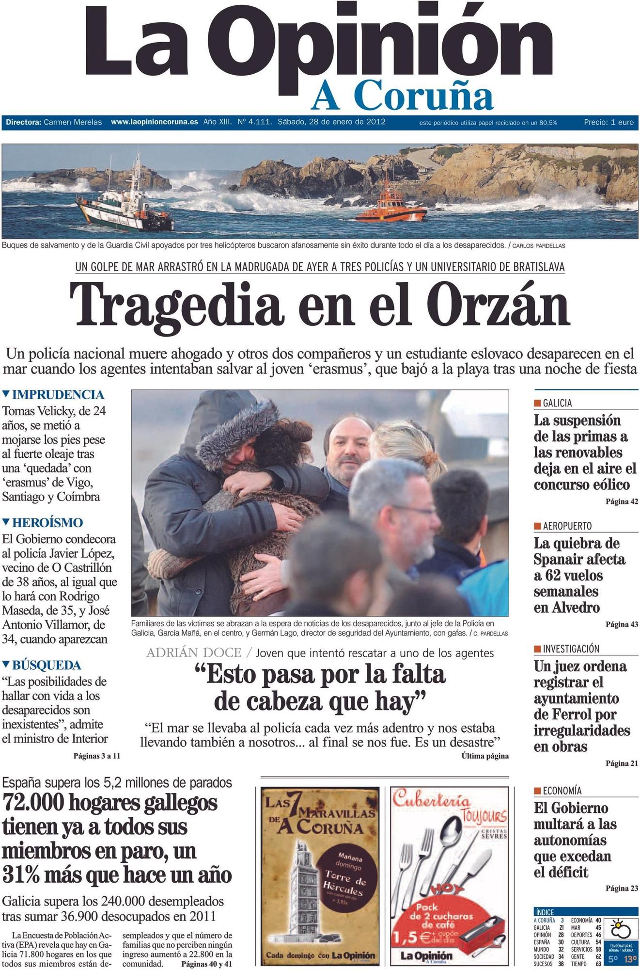 Las portadas destacadas de LA OPINIÓN en sus 25 años que puedes encontrar en la exposición de La Marina