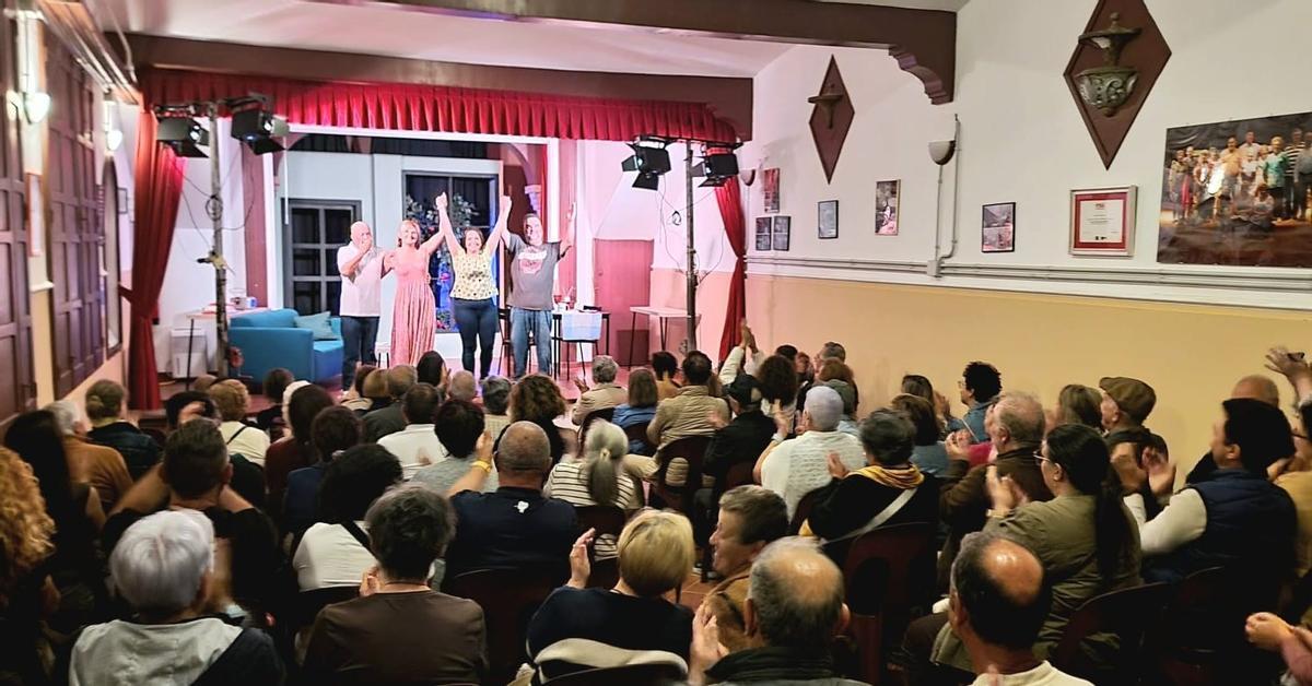 La representación de teatro en Pillarno.