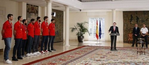 La selección, recibida en Moncloa por Rajoy