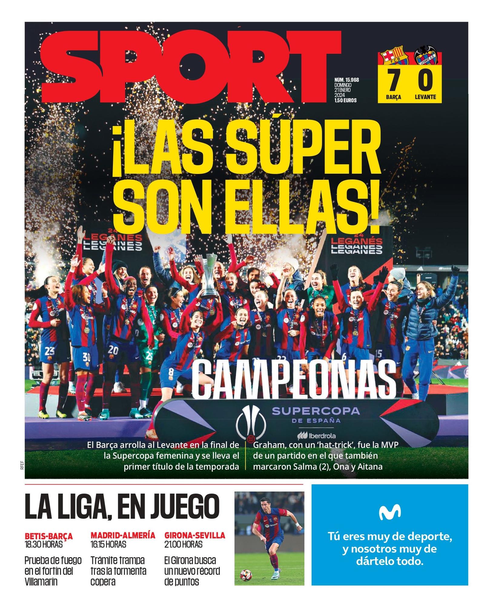 Portada sport hoy domingo