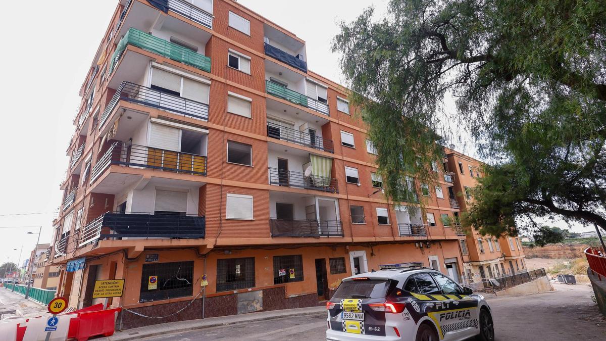 Bloque de edificios que será demolido