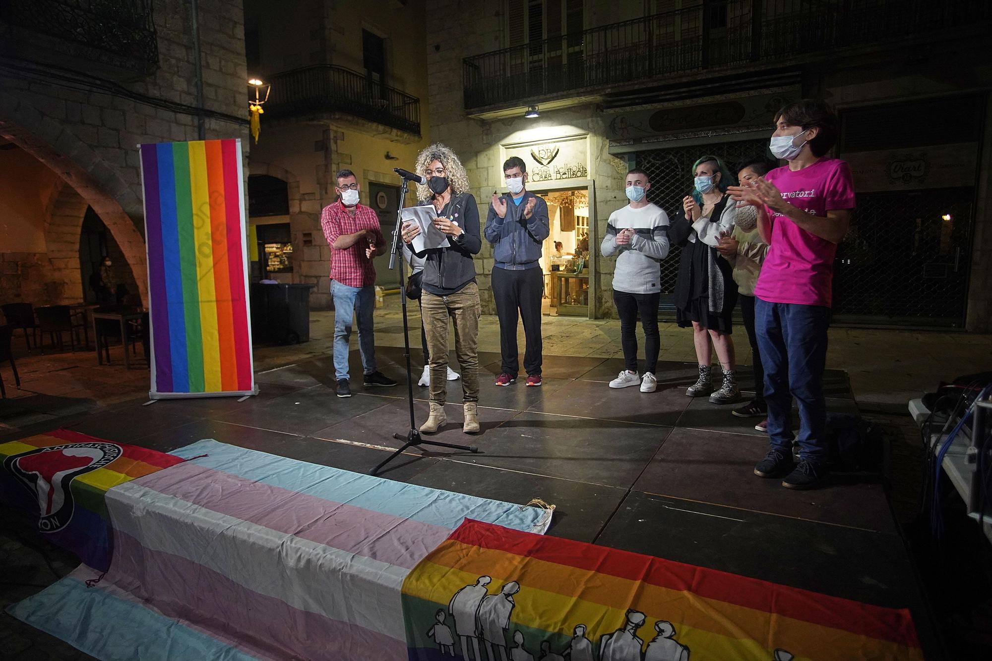 Concentració contra l’agressió homòfoba de dijous passat a Girona