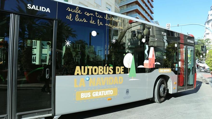 El autobús de la Navidad que recorrió el centro durante las fiestas