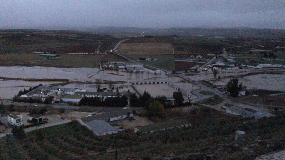 Inundaciones en la Comarca de Antequera.