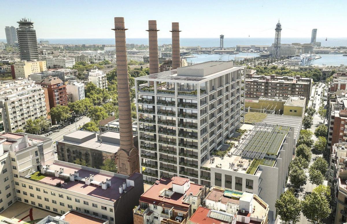 Les Tres Xemeneies del Paral·lel ensenyen la seva futura imatge