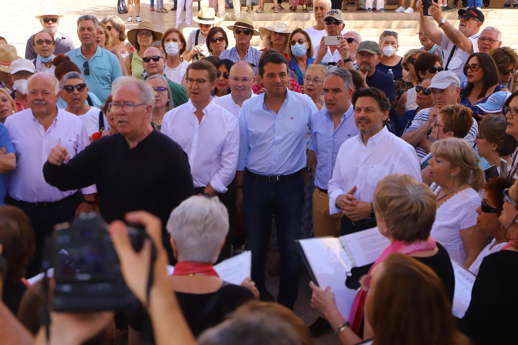 El presidente del Partido Popular, Núñez Feijóo, participa en Córdoba en un acto electoral del PP cordobés