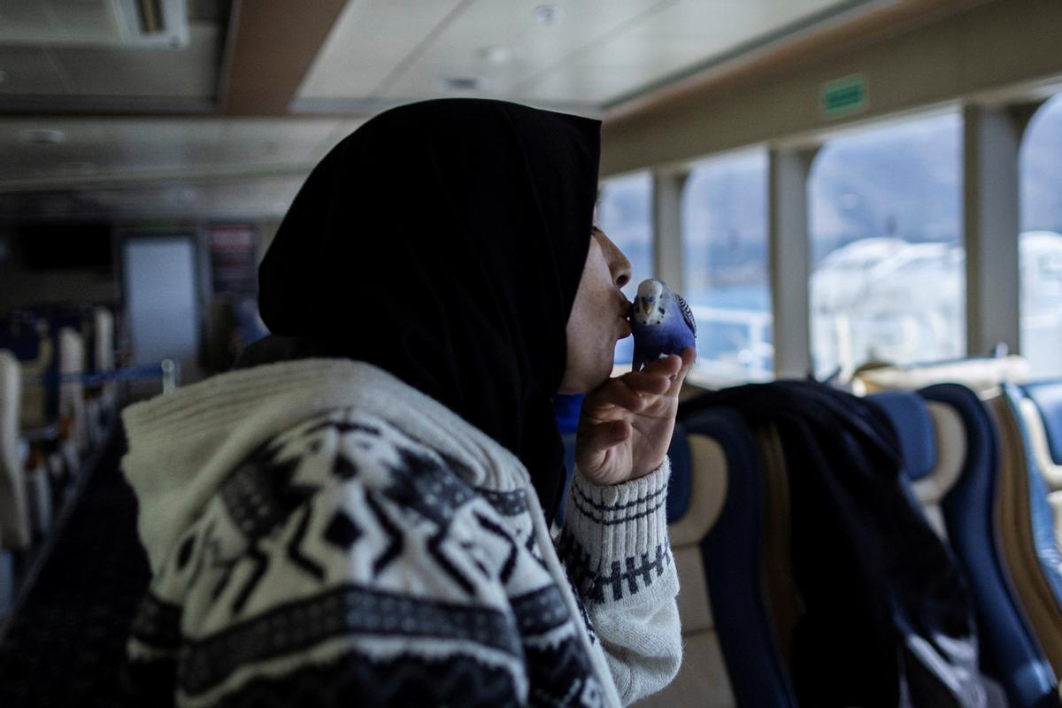 Supervivientes del terremoto descansan en un ferry convertido en un centro de salud improvisado en Iskenderun, provincia de Hatay, Turquía.