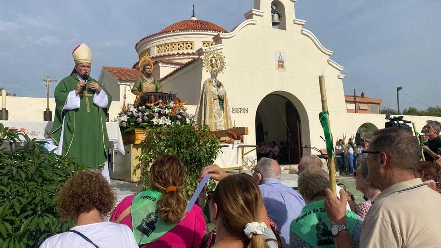 Misa en Elche del obispo José Ignacio Munilla junto a la Mare de Déu y San Crispín este domingo