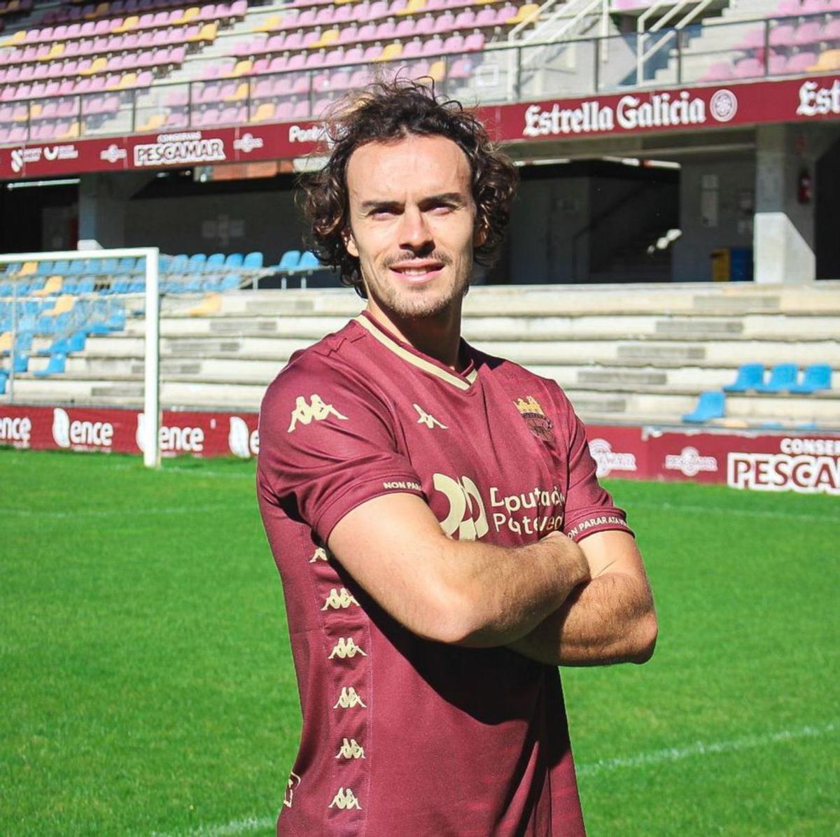 Pelayo Suárez, en el Pontevedra
