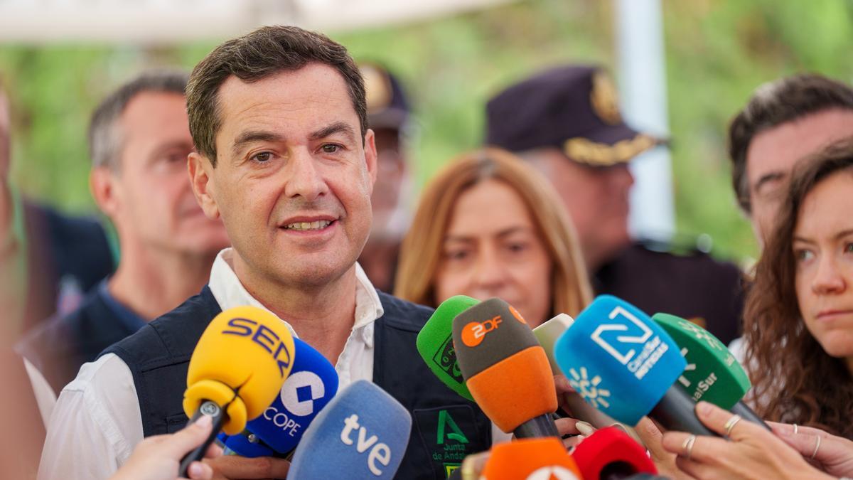 Juanma Moreno, ha señalado este domingo que el incendio forestal de Los Gallardos (Almería), que ha quedado ya estabilizado