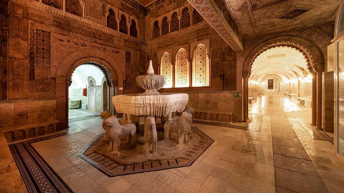 Fuente de leones del Balneario