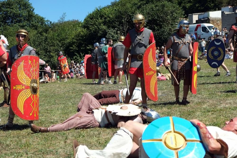 Batalla en la fiesta Astur romana en Carabanzo