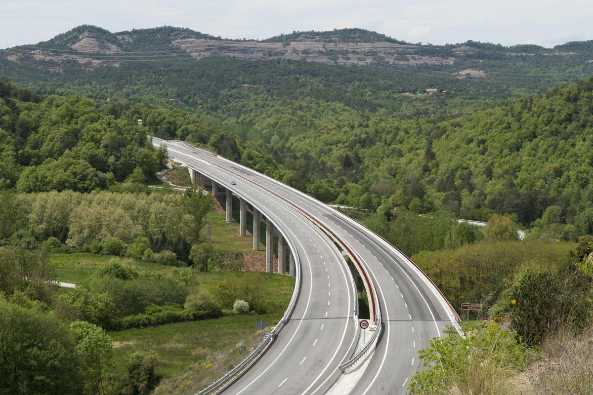 El viaducte de Sant Sadurní d'Osormort, en el qual han detectat problemes estructurals.