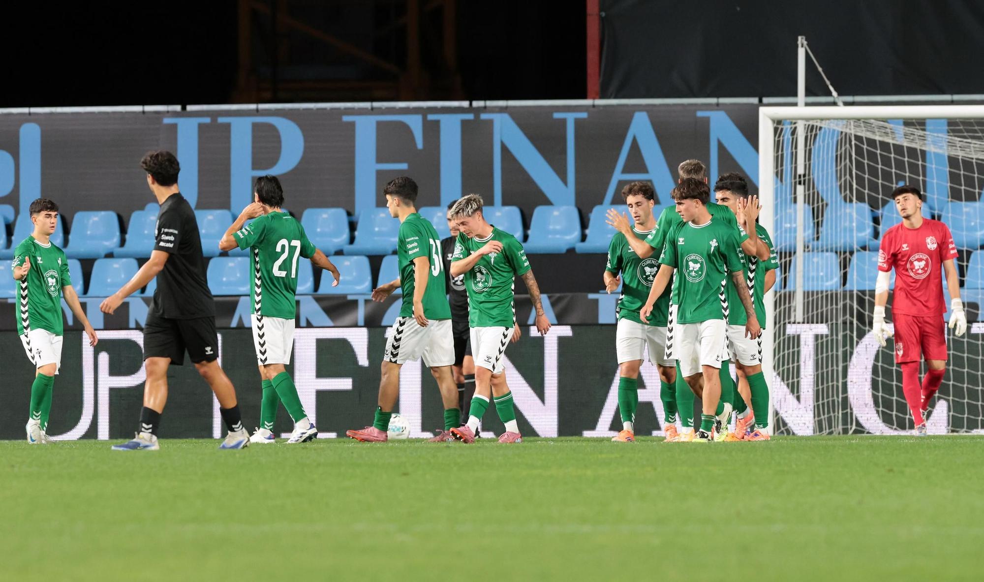 'Xuntos contra o lume': Celta - Selección de Ourense, en imágenes