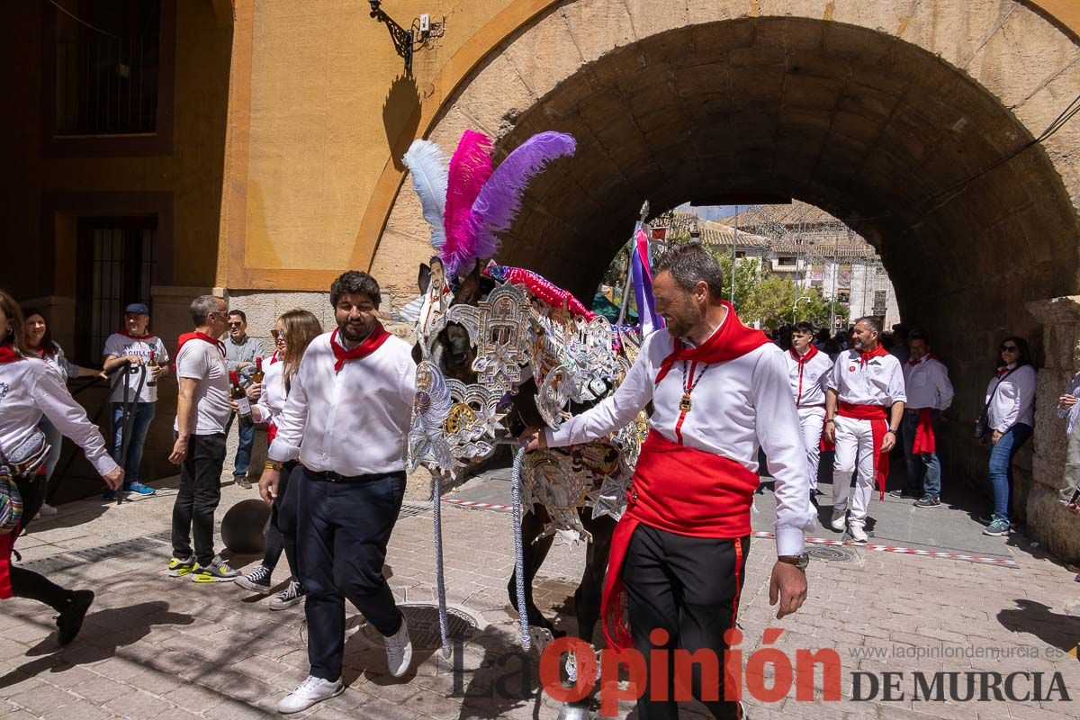 Recorrido Caballos del Vino día dos de mayo en Caravaca