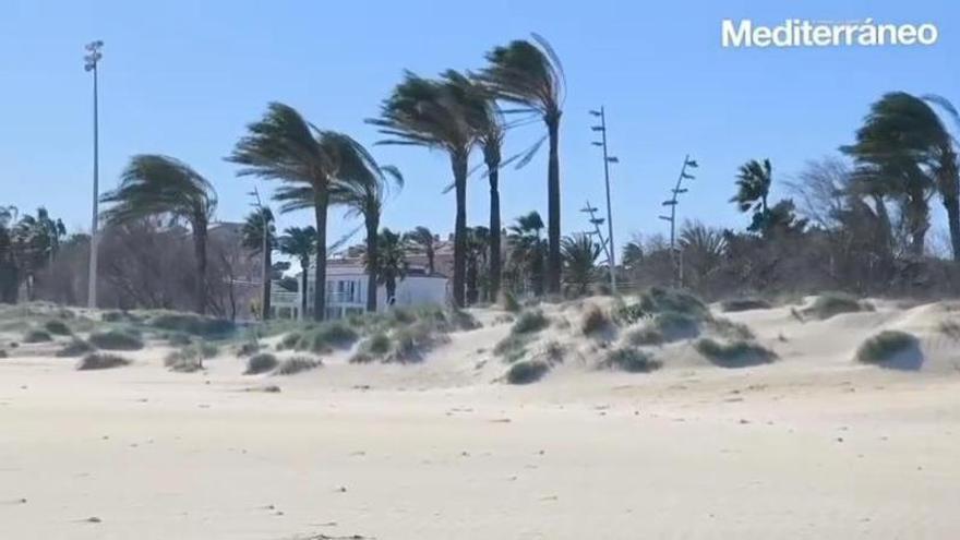 Viento huracanado en Castelló