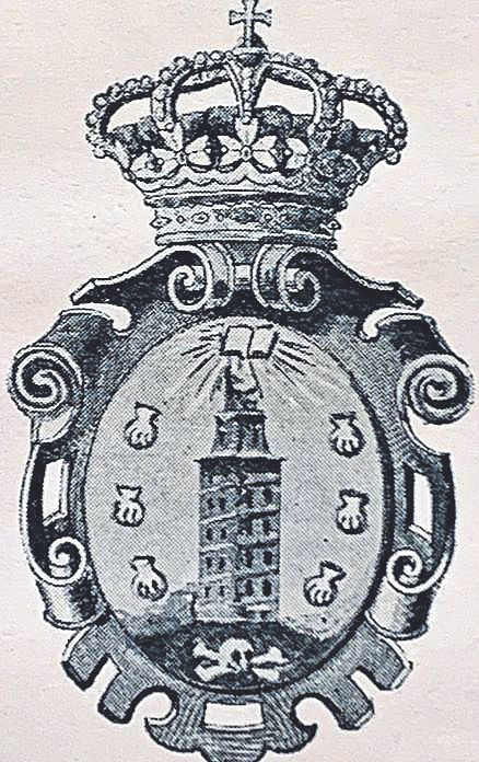 Escudo en publicación de la Diputación de A Coruña, 1923