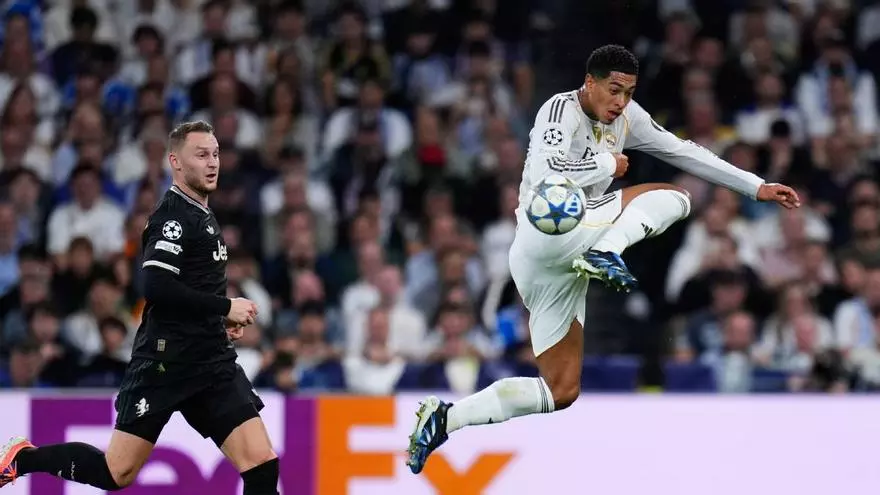 Bellingham marca su primer gol de la temporada para dar la victoria al Madrid ante la Juve