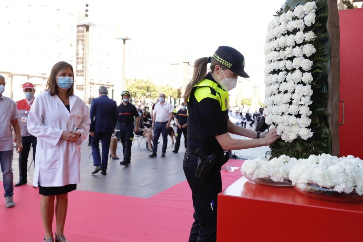 Acto de homenaje a las víctimas de la Covid-19