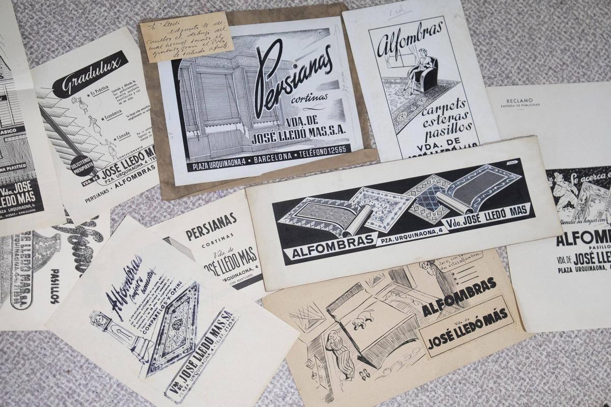 Una selección de los hoy nostálgicos anuncios que publicaba en la prensa Lledó Mas