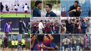 Xavi Hernández y Luis Enrique han coincidido siete temporadas en el Barça