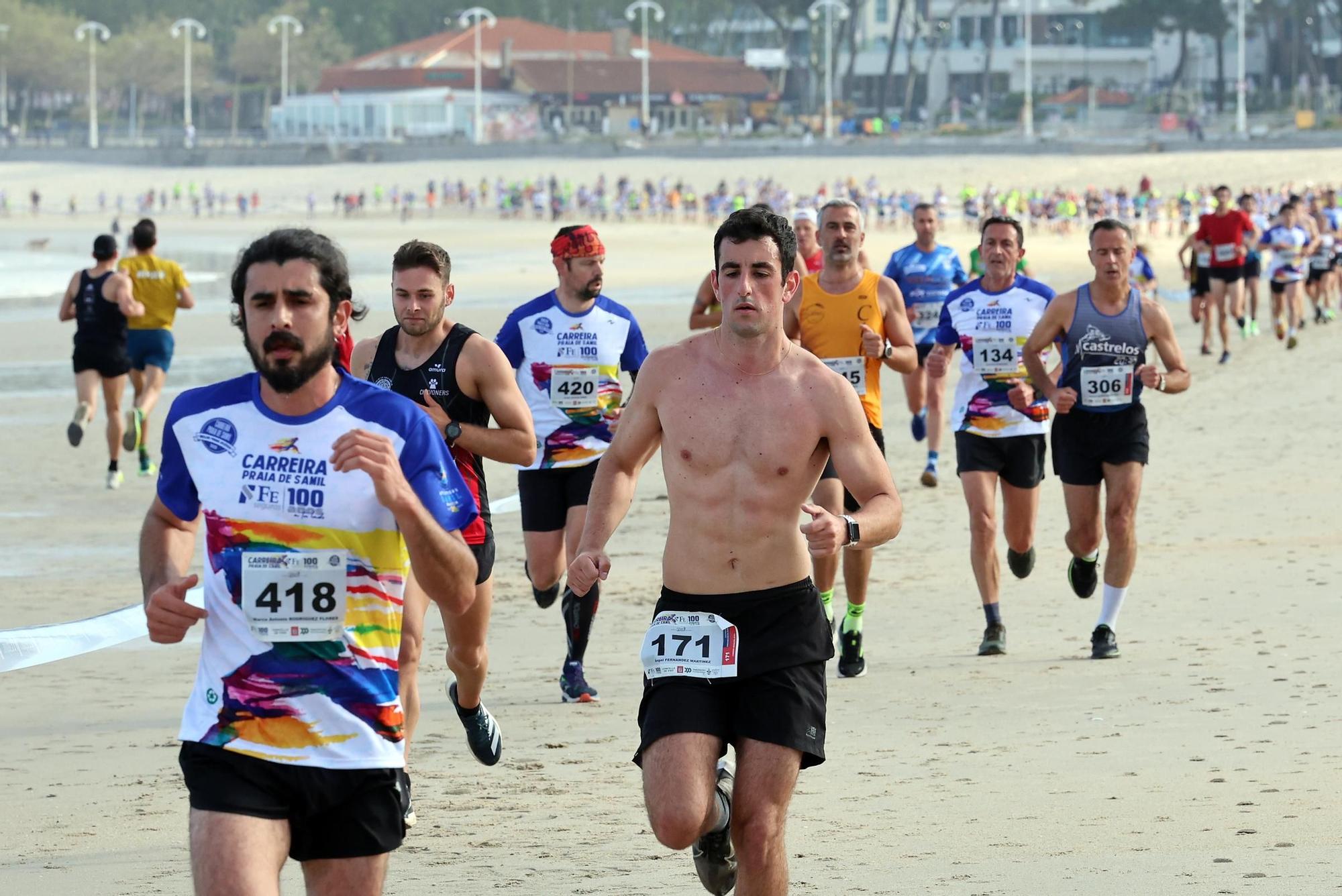 Sofía Freaza y Carlos Gutérrez se impusieron en la Carreira Praia de Samil