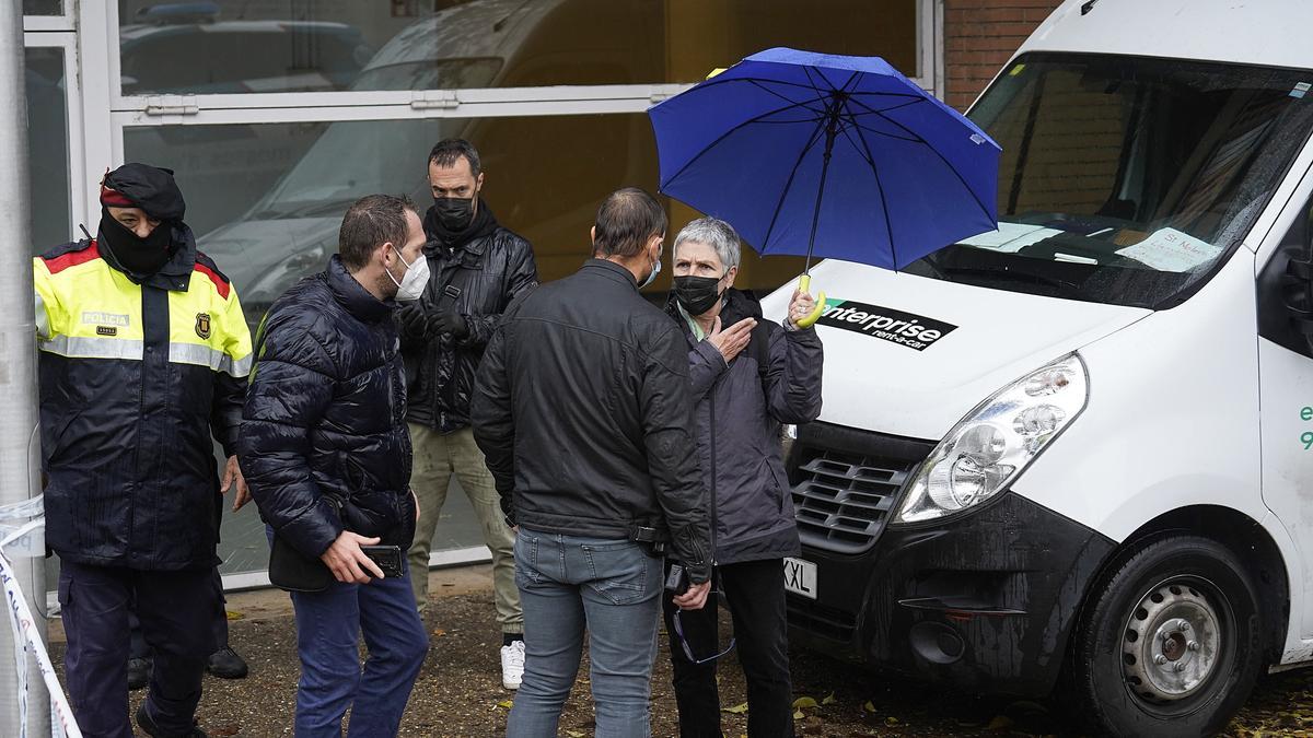 Tallat l'accés al carrer del Carme per protestar contra uns desnonaments