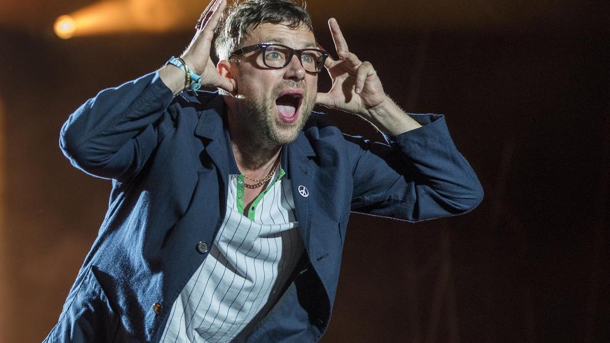 Damon Albarn, de Blur, durante su actuación en Primavera Sound Barcelona