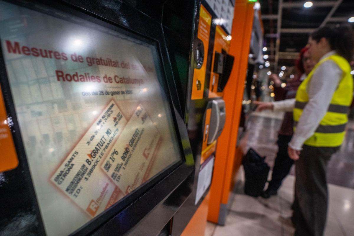 Entra en servicio el abono gratuito de Rodalies por el caos ferroviario