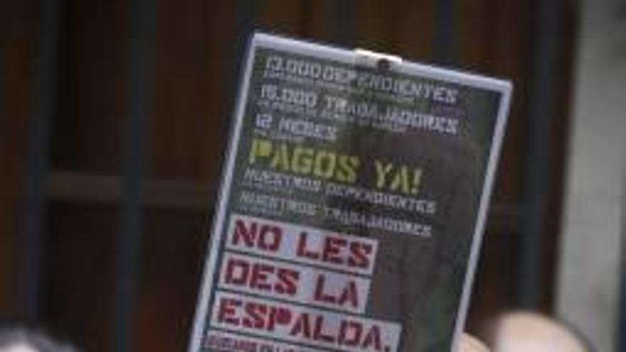 Pancarta en una de las manifestaciones en Castelló.