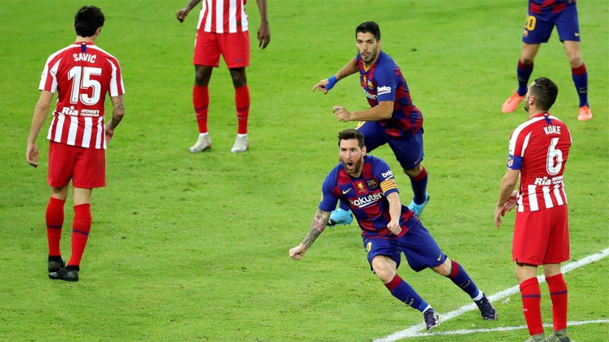 Messi y Suárez, en la Supercopa de España