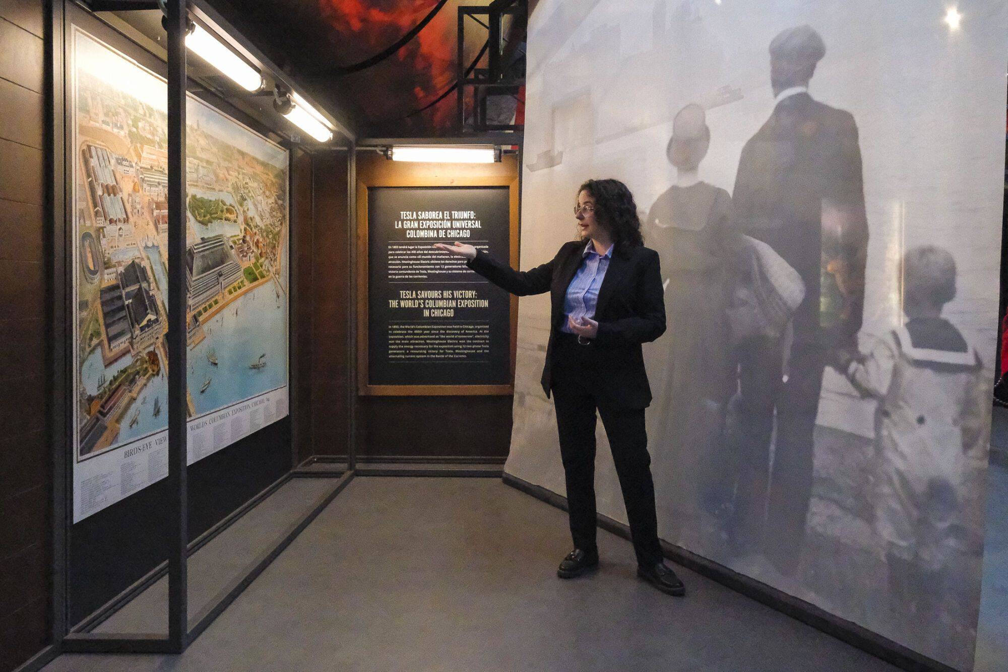 Exposición itinerante sobre Nikola Tesla en el parque de San Telmo