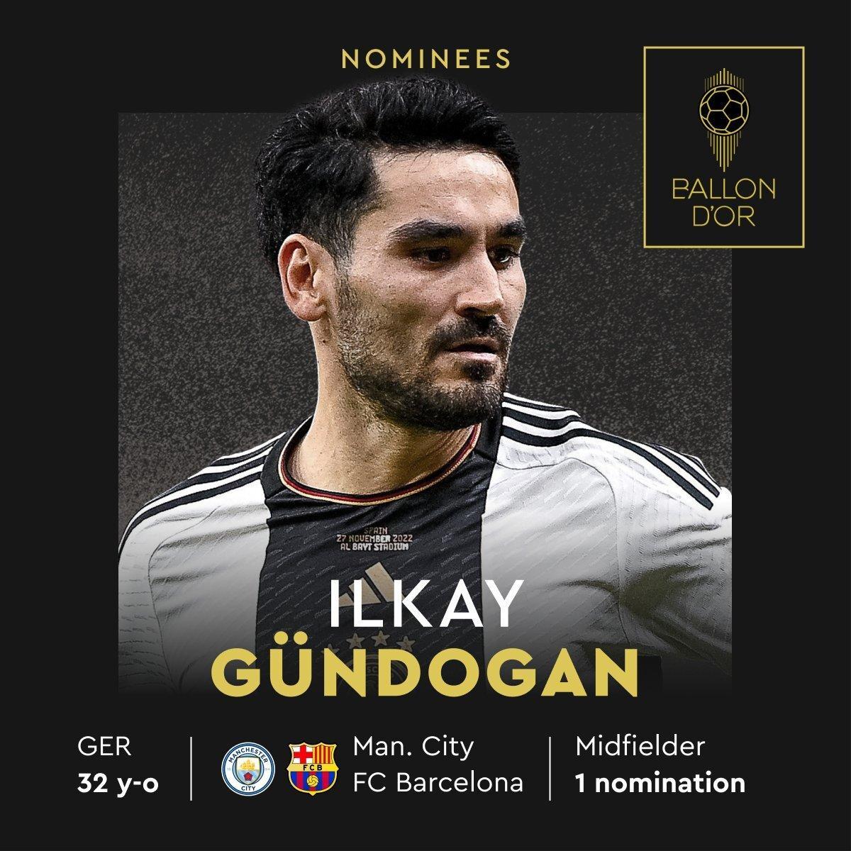 Gündogan, nominado al Balón de Oro