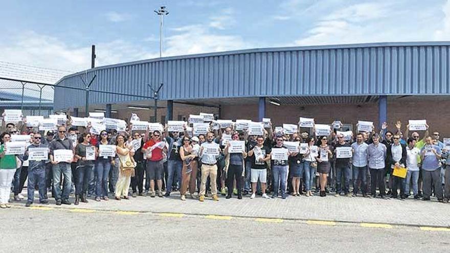 Protesta de los funcionarios de la cárcel de Palma