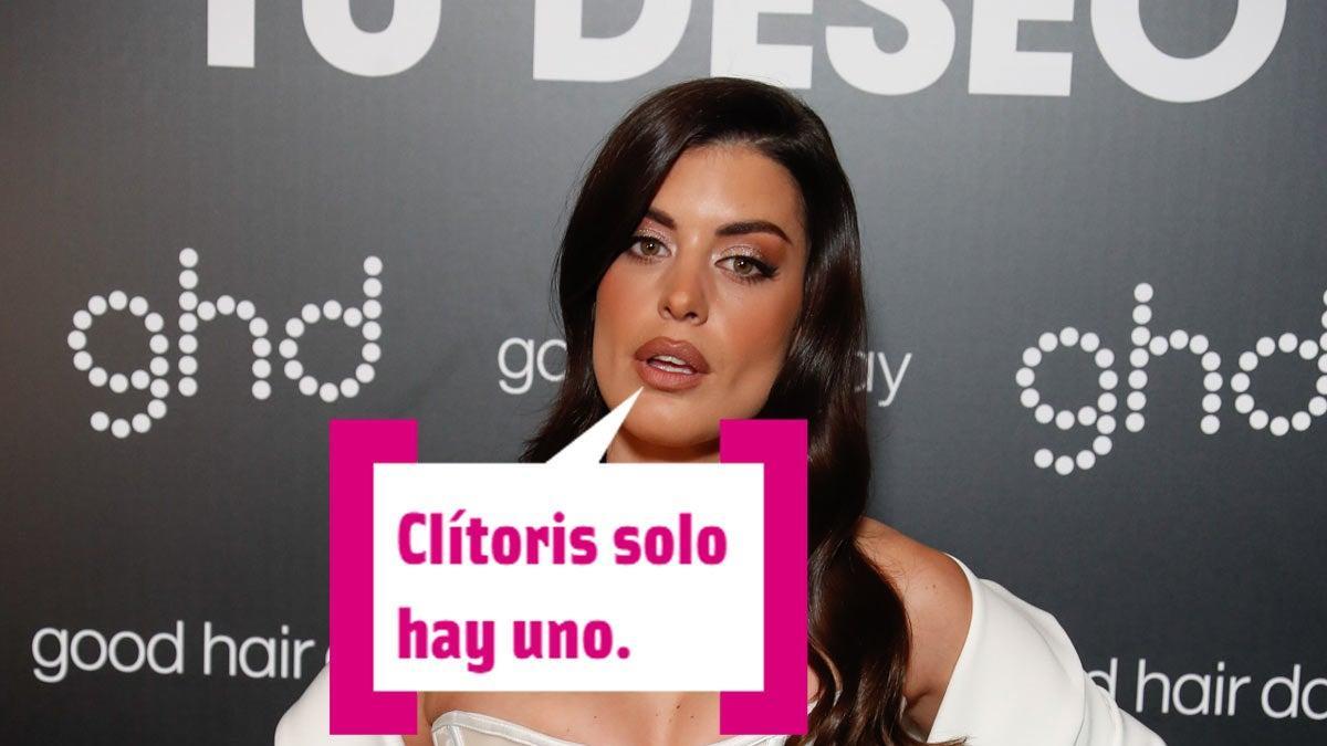 Dulceida con bocadillo cuore hablando sobre su clítoris