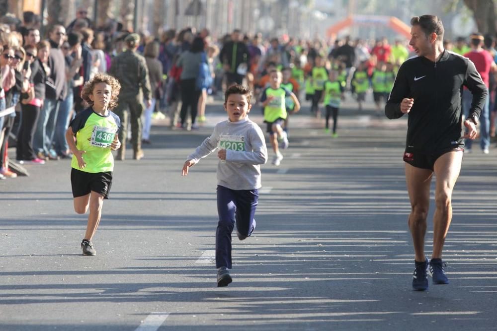 1/4 milla en categorías Benjamín y Prebenjamín