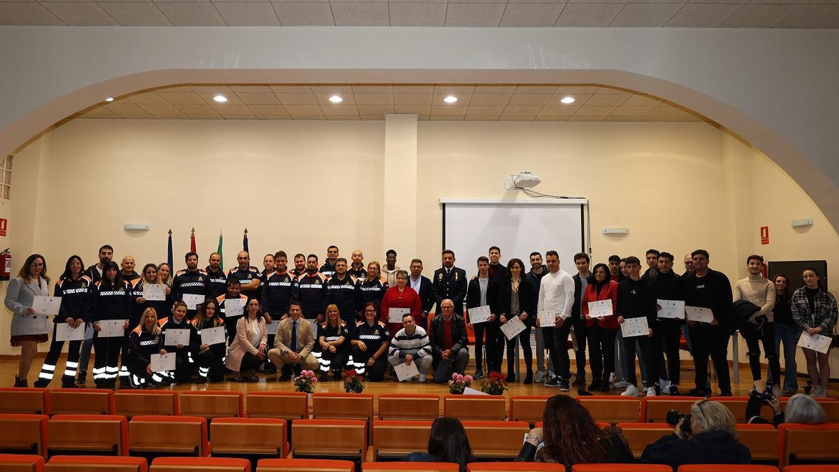 Torrox ha reconocido a los voluntarios y socorristas que han participado en las intervenciones más destacadas de estos dos años.