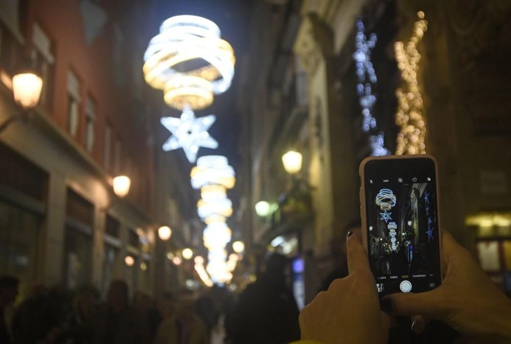 Encendido de luces de Navidad en Murcia