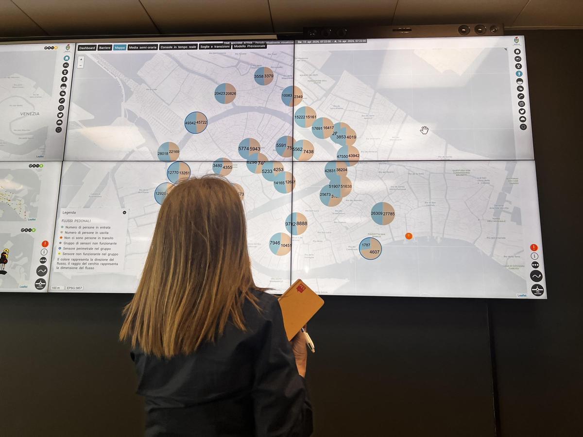Gran Hermano en Venecia: así es el centro de videovigilancia que controla el turismo en la ciudad