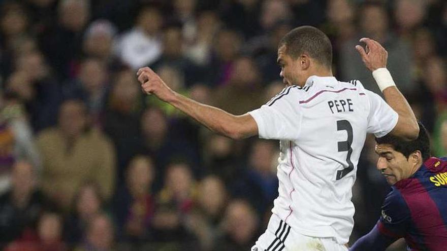 Pepe arrastra molestias desde el partido frente al Barcelona.