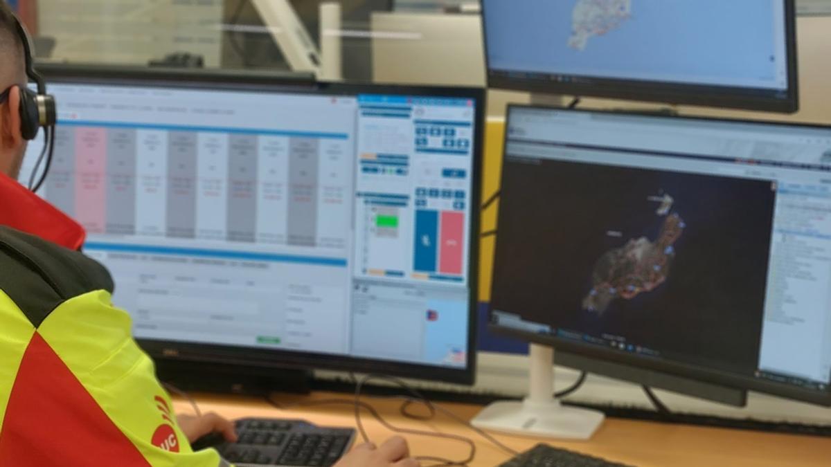 Sala del Cecoes del Gobierno de Canarias.