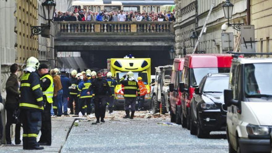 Al menos 40 heridos por una explosión en el centro de Praga