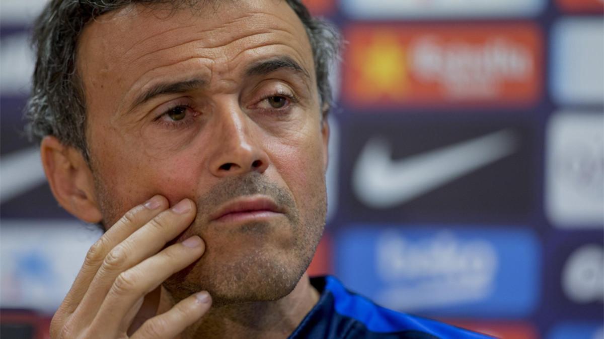 Luis Enrique atiende este viernes a los medios de comunicación antes del FC Barcelona - Villarreal